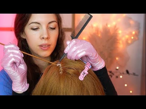 ASMR Sleep Inducing Scalp Check & Treatment 💆‍♀️ (Dandruff Removal)