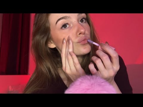 ASMR: BRUITS DE BOUCHE ET VISUEL👄 (hand movements & mouth sounds + gloss)