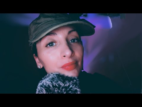 ASMR CHAT AND A FEW TRIGGERS, RELAXING WHISPERING CHAT WITH TAPPING AND TIN ROOF RAIN TRIGGERS