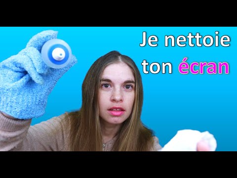 [ASMR] Je désinfecte ton écran - test fond vert