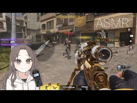 ASMR COD Mobile w/tascam ♡ (sensitive mouth sounds & controller sounds)