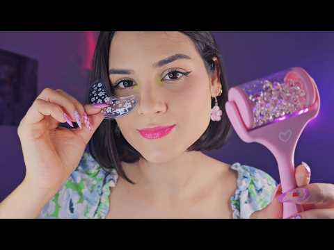 ASMR TE ARRUMANDO PRA DORMIR| MASSAGEM, CUIDADOS COM A PELE E CABELO