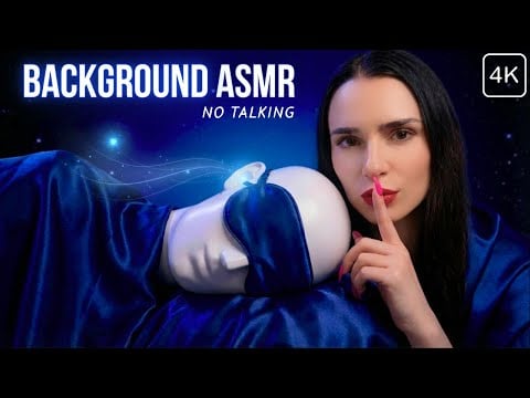 ASMR when you need BACKGROUND SOUNDS 🎧 Mic Scratching , Tapping , Massage etc 😴 NO TALKING for Sleep