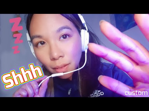 ASMR FOR SLEEP REPEATING SHH & HAND MOVEMENTS (Lofi) 😴💤 [Custom]