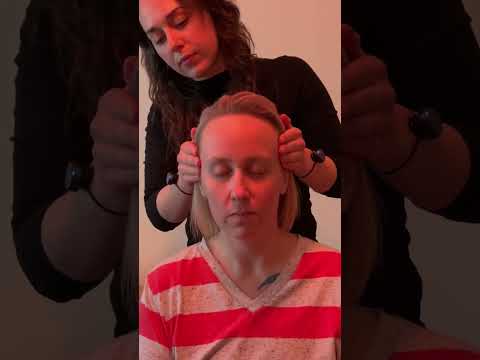 ASMR Gentle Pressure Point Massage #relax #headmassage #realpersonasmr #tingles #oddlysatisfying