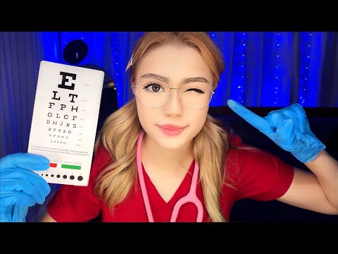 ASMR Nurse Exam YOU CAN CLOSE YOUR EYES, Cranial Nerve, Ear Cleaning ...