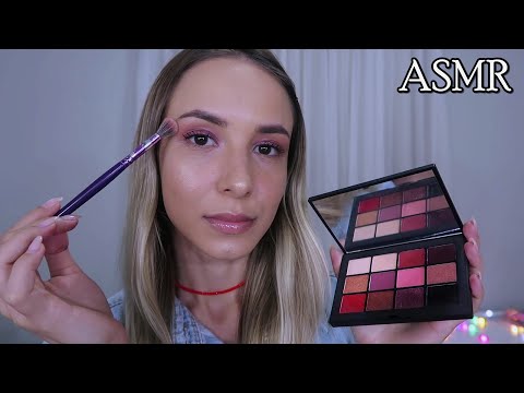 ASMR - ME MAQUIANDO COM AS MAKES NOVAS (durma aqui)