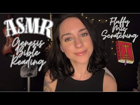 ASMR Cozy Bible Reading of Creation-Genesis (& fluffy mic scratching)