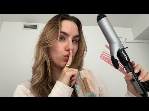 ASMR  Hair and Makeup no talking 