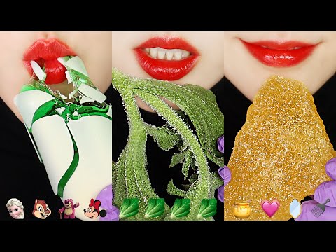 11MINUTES EMOJI EATING ASMR FOR SLEEP, ICE PLANT ASMR, MINECRAFT FOOD ASMR 💗