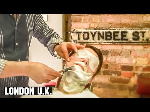 Turkish Barber Wet Shave with Threading and Hair Singeing | Jack The Clipper's London UK