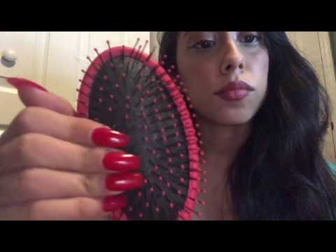 ASMR BEST FRIEND STRAIGHTENS YOUR HAIR | GUM CHEWING, SOFT SPOKEN