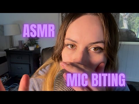 Blue Yeti Mic Biting ASMR | Mouth Sounds