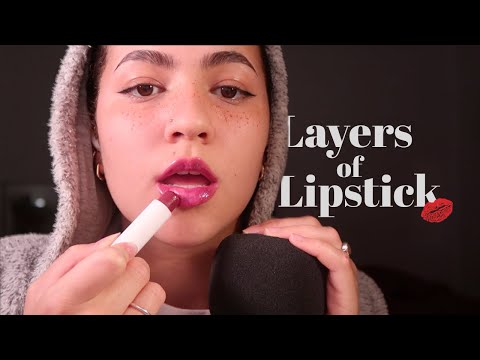 ASMR applying Layers and Layers of Lipbalm 💄