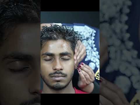 Well Done Lady - This Was Very Relaxing Massage | ASMR Massage Therapy By Indian Lady Barber #shorts