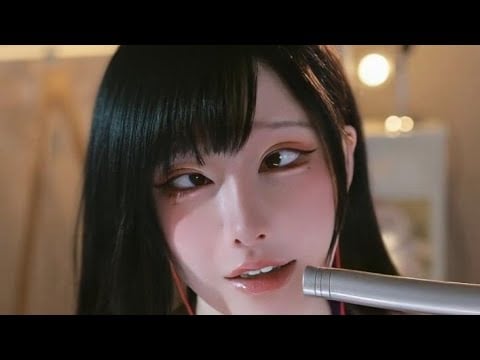 ASMR relax shop ｜  口腔音 颜艺 耳边吹气 含麦🧡❤️