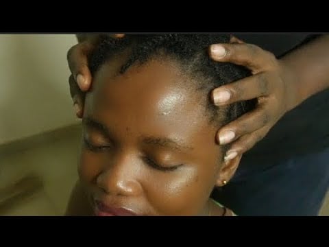 ASMR Scalp Scratching, Brushing, Oiling and Scalp Massage 💆🏾‍♀️