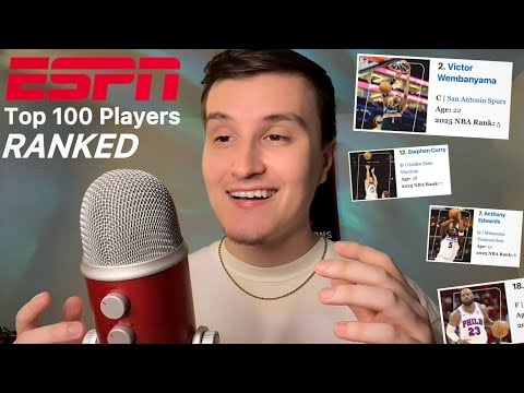 ASMR | 2027 ESPN Top 100 NBA Players Ranked REACTION 🏀💤