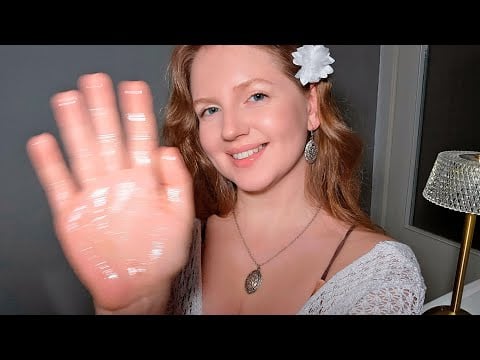 АСМР Массаж Лица, Шеи и Плеч с Маслом • ASMR Oil Face, Neck and Shoulder Massage