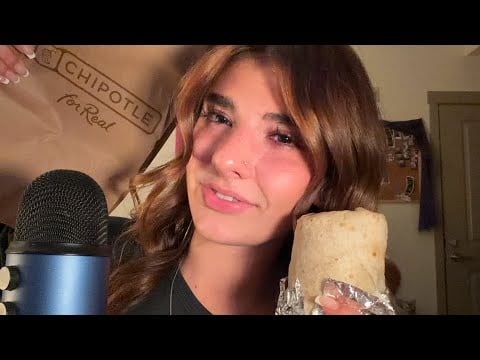 [ASMR] Eating Chipotle 