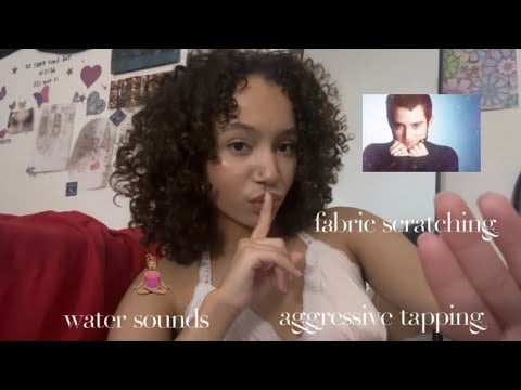 ASMR- Fast and Aggressive Triggers (Fabric Selection, Tapping sounds, Water…) Random Items