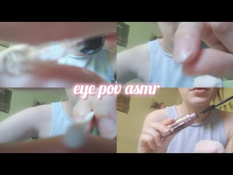 EYE POV ASMR - eyedrops, blink, mascara, close your eyes and more 👀💕