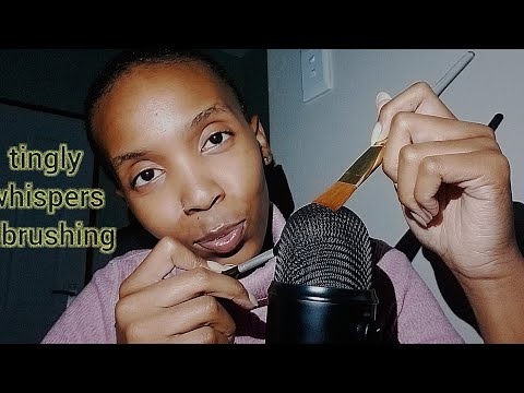 Asmr | Let me put you to sleep| Whispers | mouth sounds| brush on mic