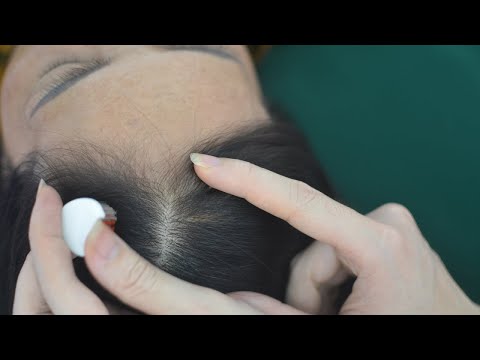 ASMR Hair Sound ( Scalp Scratching Massage, Hair Combing ) Tingly For Relieve Stress