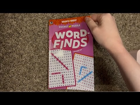 ASMR Flipping Through Word-Finds Volume 263