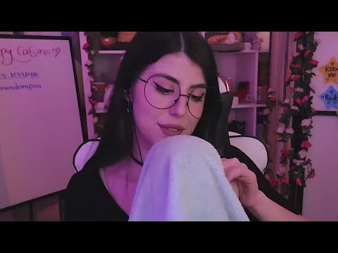 ASMR  deep sleep in 10 min ♡ [brain melting towel triggers]