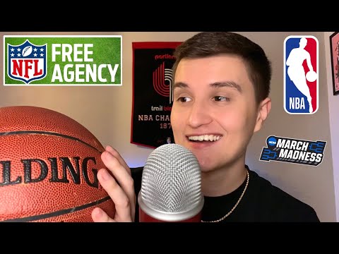 ASMR | Relaxing Sports Whisper Ramble 🏀🏈 (nba, nfl, march madness)