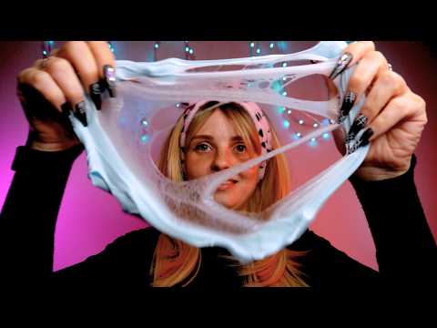ASMR FLUFFY and STICKY Slime Textures