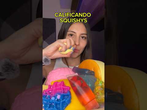 CALIFICANDO SQUISHYS ☺️ #asmr #asmrvideo