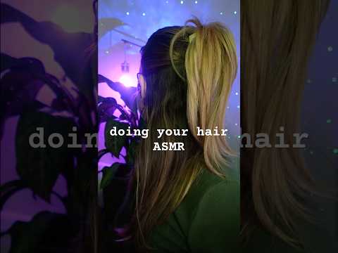 giving you the asmr apple classic hairstyle #asmr #relax #personalattention