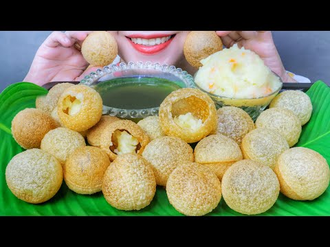 ASMR PANI PURI/GOLGAPPY (EXTREME CRUNCH EATING SOUNDS) | LINH-ASMR