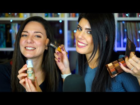 ASMR 💄 TRUCCO la mia AMICA • DIVERTENTE e RILASSANTE (Whispering)