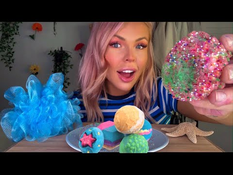 ASMR EDIBLE LUSH BATH BOMB MUKBANG (CRACKLING POP ROCKS & FIZZY EATING SOUNDS) HIGHEST VOLUME