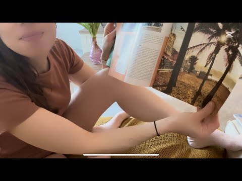 ASMR Page Turning, Tapping, Flipping, Squeezing, Summer time