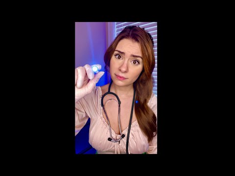 ASMR The Toxic Nurse Exam #shorts Asmr medical exam, light test, personal attention Tiktok ASMR