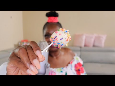 Sprinkle Cakepop Sweet Treat ASMR Eating Sounds