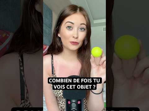 Combien de fois tu vois cet objet dans la vidéo ? #asmr