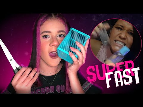 ASMR SUPER FAST - fast & aggressive (feat @carotinha's ASMR)