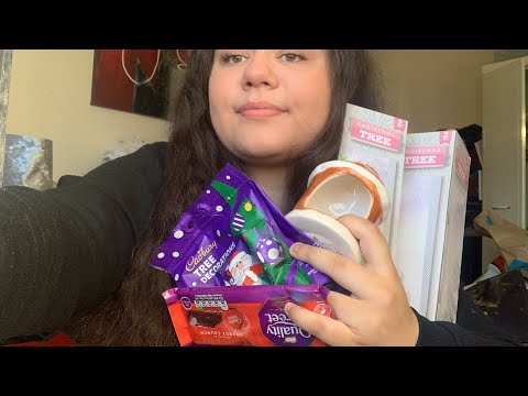 asmr Christmas themed haul!!