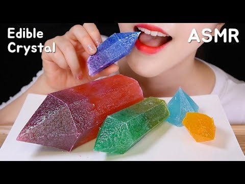 ASMR EDIBLE CRYSTAL ASMR CRYSTAL CANDY JEWEL CANDY ASMR KOHAKUTO コ ハ ク ト ウ 코하쿠토 먹방 ASMR