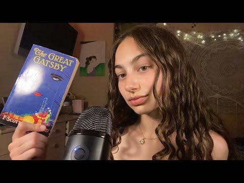 asmr reading for deep sleep | the great gatsby