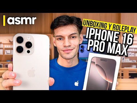 ASMR Español roleplay unboxing iPhone 16 Pro Max