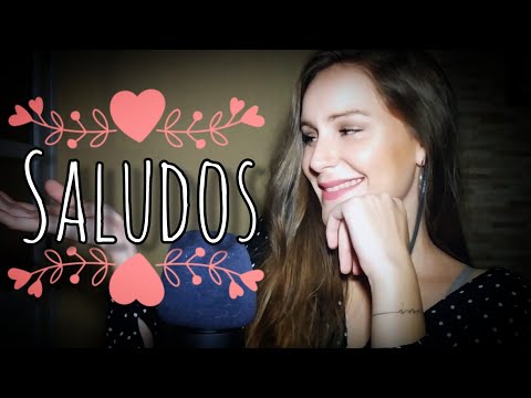 ASMR🎧 SALUDOS + MOVIMIENTOS DE MANOS🙌🏼 Hablando muy bajito y cerca del micro || asmr en español