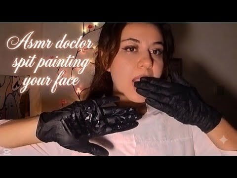 Asmr spit painting your face and mouth sounds for sleep 😴 