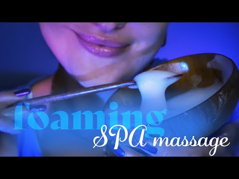 ASMR ~ Foam SPA ~ Face Massage, Personal Attention, Layered Sounds