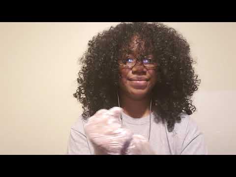 Asmr glove sounds ~ lotion sounds